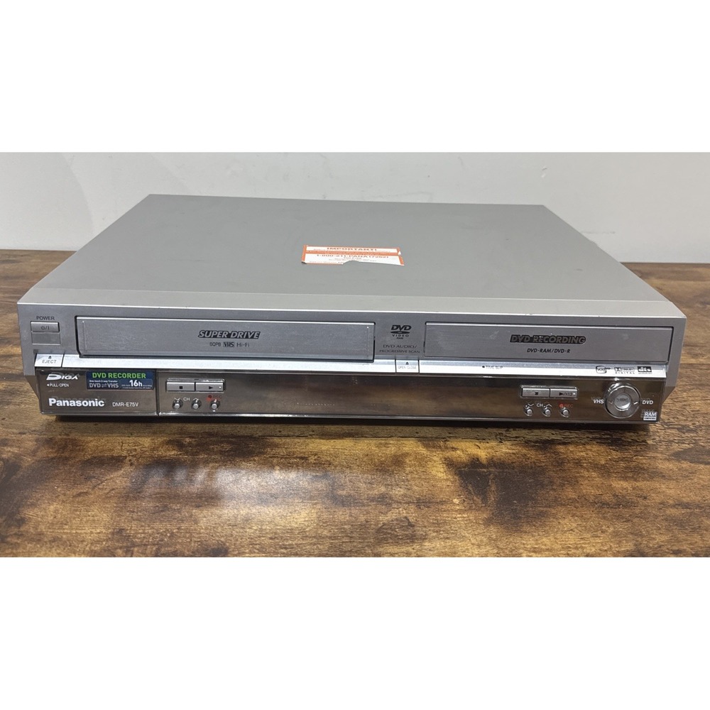 Panasonic DMR-E75V DVD/VCR/HDD Recorder Player Japan - Works No Remote